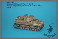 MR-35649   stowage and personal gear Panzer IV Ausf. F1 D.A.K.          (TAMIYA)