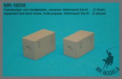 MR-16058  equipment and store boxes, multi-purpose, Wehrmacht Set #1   (2 pieces)