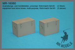 MR-16060  equipment and store boxes, multi-purpose, Wehrmacht Set #3    (2 pieces)