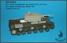 KV-1 turret simplified typ, Model 1941    (TAMIYA new kit ) MR-35593